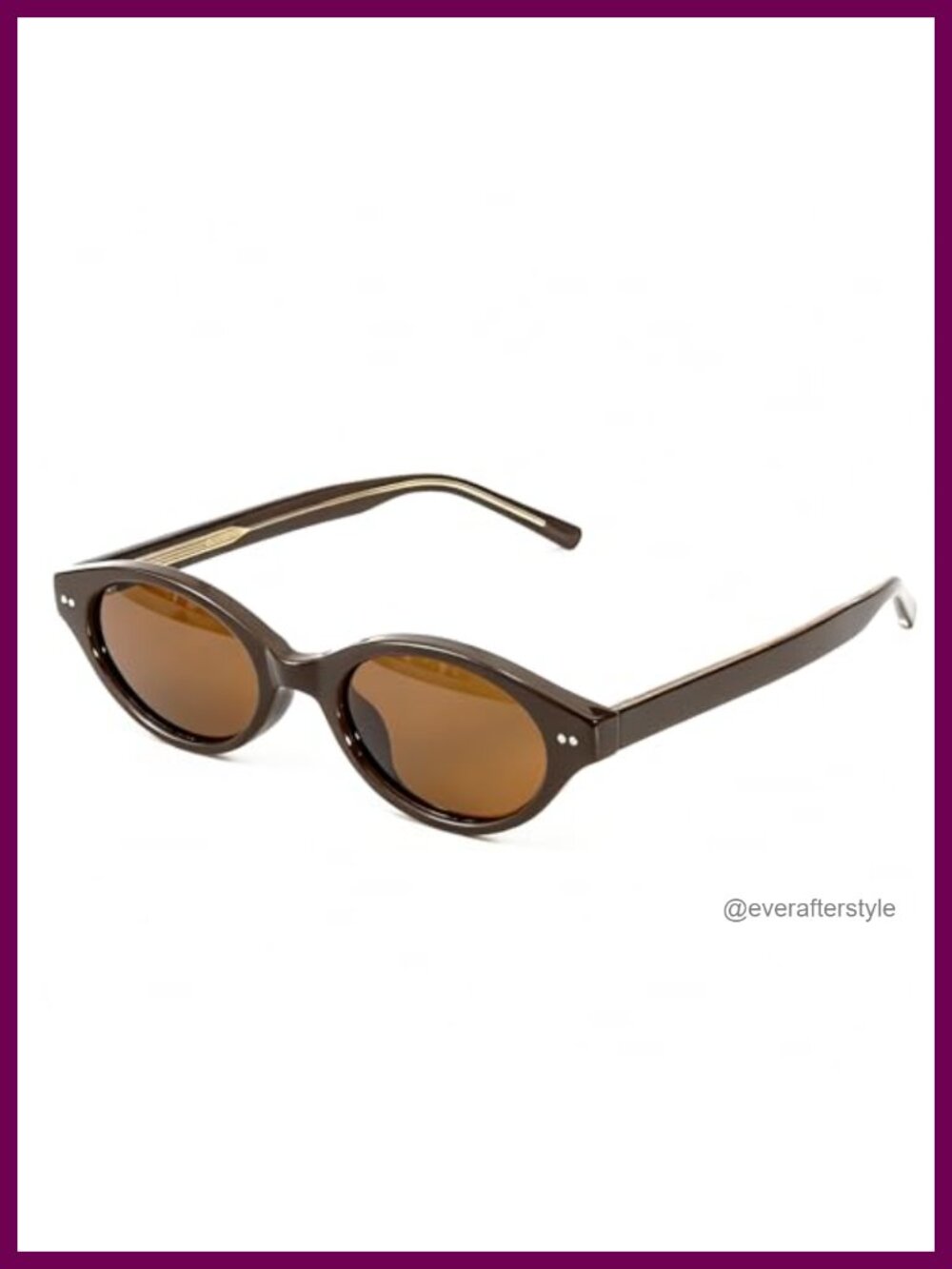 Retro Oval Polarized Sunglasses UV400 TAC Lenses TR90 Frame